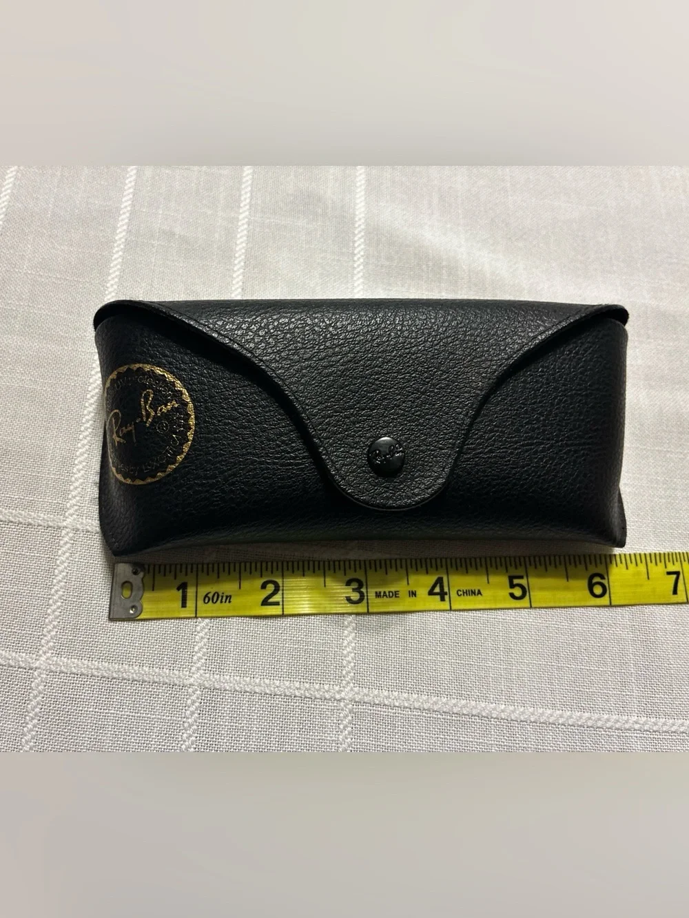 Ray-Ban Black Sunglasses Case with Gold Logo Accent
